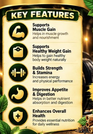 Muscle Gain & Weight Gain – Natural Ayurvedic Mass Gainer 6